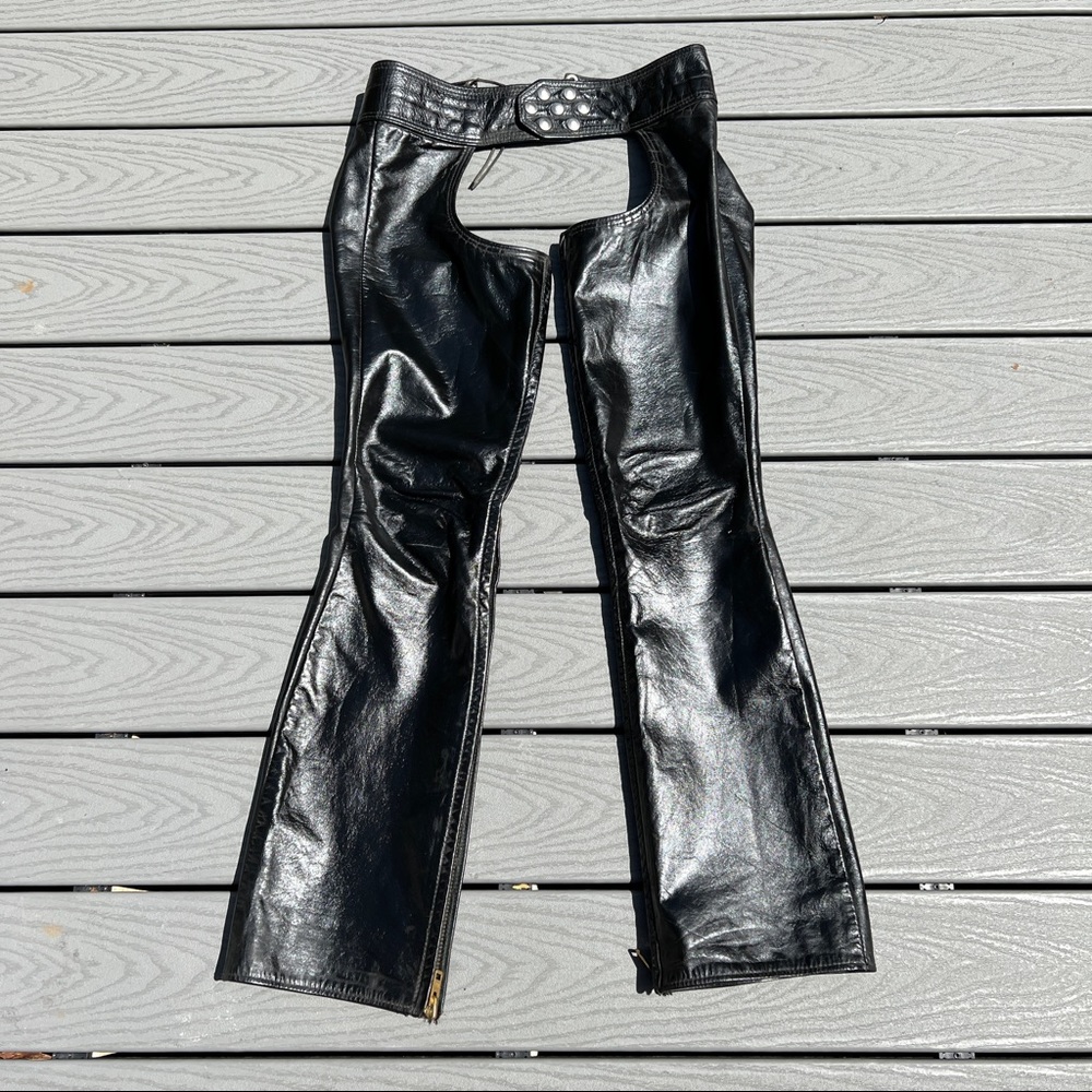 MALE HIDE LEATHERS CHICAGO Vintage Motorcycle Riding Chaps Women’s EUC